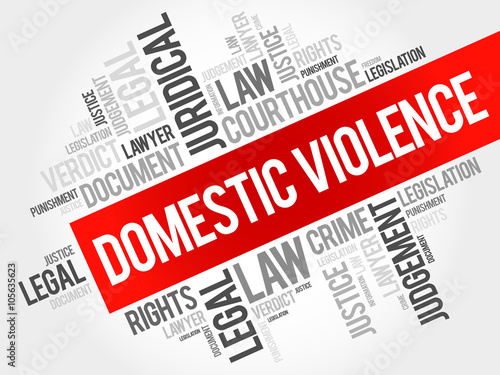 Domestic Violence word cloud concept