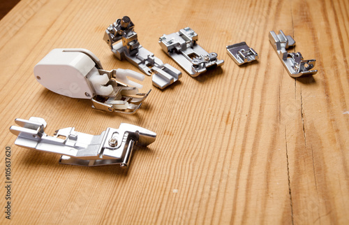  various feet for the sewing machine
