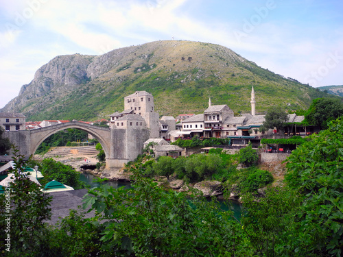 Mostar, capital of Bosnia and Herzegovina.