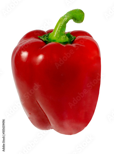 sweet pepper isolated on white background