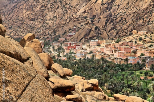 Dorf im Antiatlas nahe Tafraoute (Marokko) photo