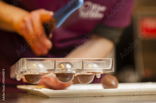 Preparation of traditional Easter chocolate