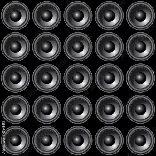 Speaker Background - Seamless is an illustration of a twenty five speakers background that can also be used to create a seamless background.