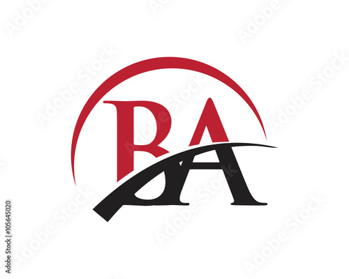 BA red letter logo swoosh