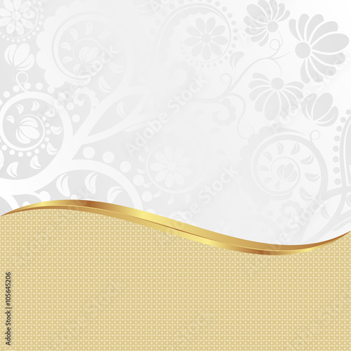 floral background divided into two