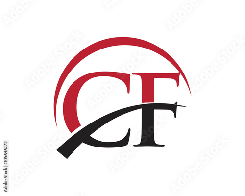 CF red letter logo swoosh