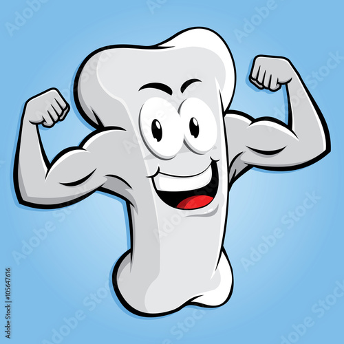 Strong Bone Character With Muscular Arms