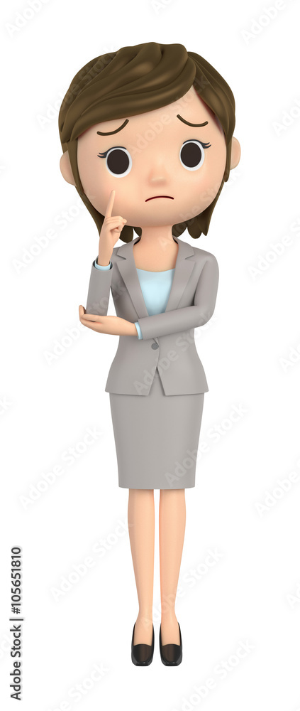 Portrait of small and pretty saleswoman Portrait of small and pretty saleswoman