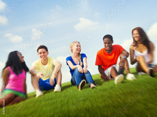 Teenage Celebration Friendship Togetherness Unity Concept
