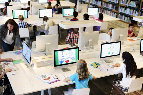 Fototapeta kuchenna Study Studying Learn Learning Classroom Internet Concept