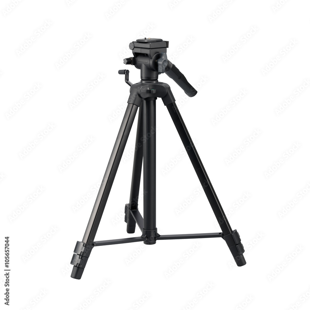 Tripod isolated on white background.
Tripod isolated on white background.