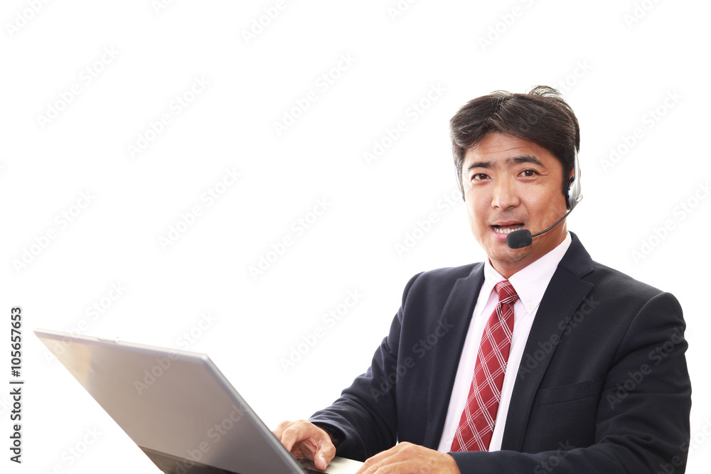 笑顔のオペレーター 笑顔のオペレーター