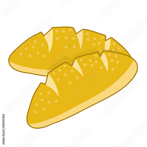 Bread isolated illustration