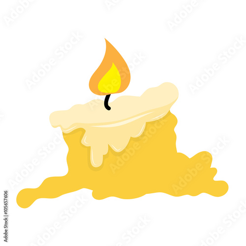 Candle isolated illustration