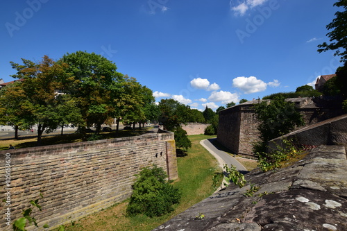 View in the city of Nuremberg  Bavaria  Germany