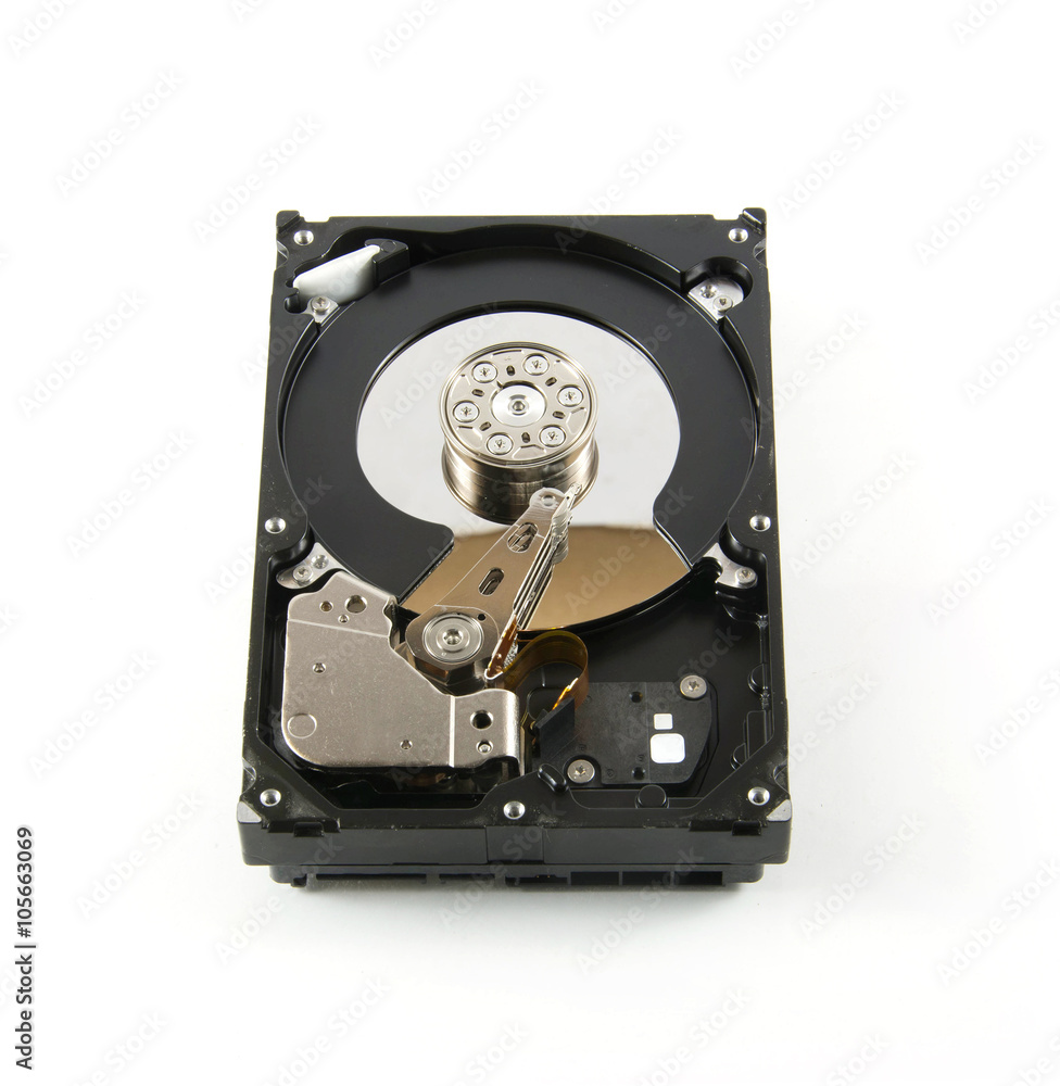 Hard disk drive (HDD) isolate on white background Hard disk drive (HDD) isolate on white background
