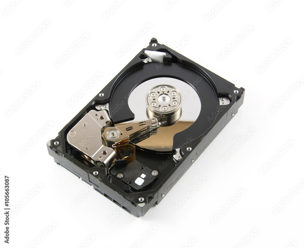 Hard disk drive (HDD) isolate on white background Hard disk drive (HDD) isolate on white background
