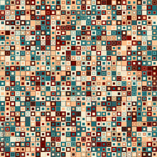 Vector abstract background. Consists of geometric elements. The elements have square shape and different color. Colorful mosaic background. © Anlo
