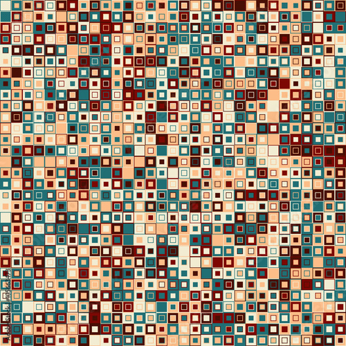 Vector abstract background. Consists of geometric elements. The elements have square shape and different color. Colorful mosaic background.