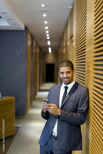 Handsome young black man wi...