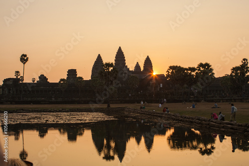 Sunrise in Angkor Wat  Siem Reap Cambodia