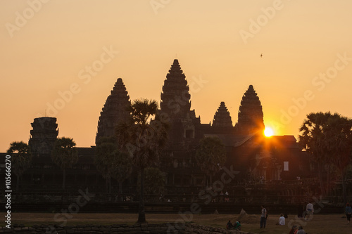 Sunrise in Angkor Wat, Siem Reap Cambodia