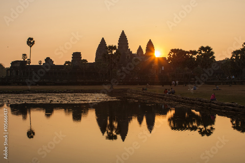 Sunrise in Angkor Wat, Siem Reap Cambodia