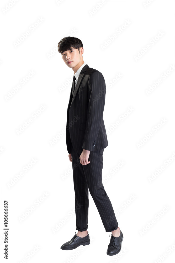 isolated young asian businessman on white background isolated young asian businessman on white background