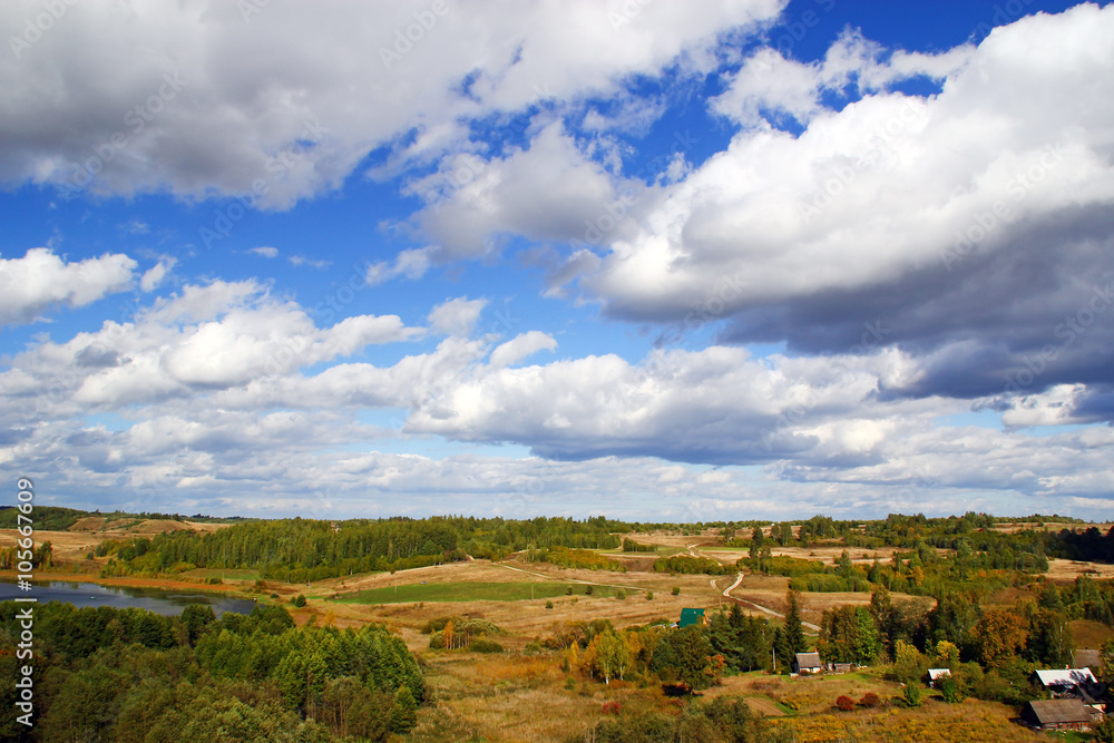 Naklejka premium Rural landscape