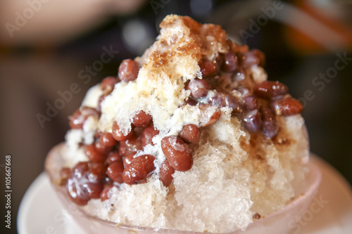 Zenzai, Kakigori, Japanese summer sweets.