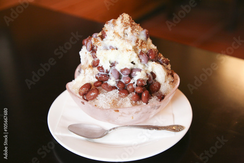 Zenzai, Kakigori, Japanese summer sweets.