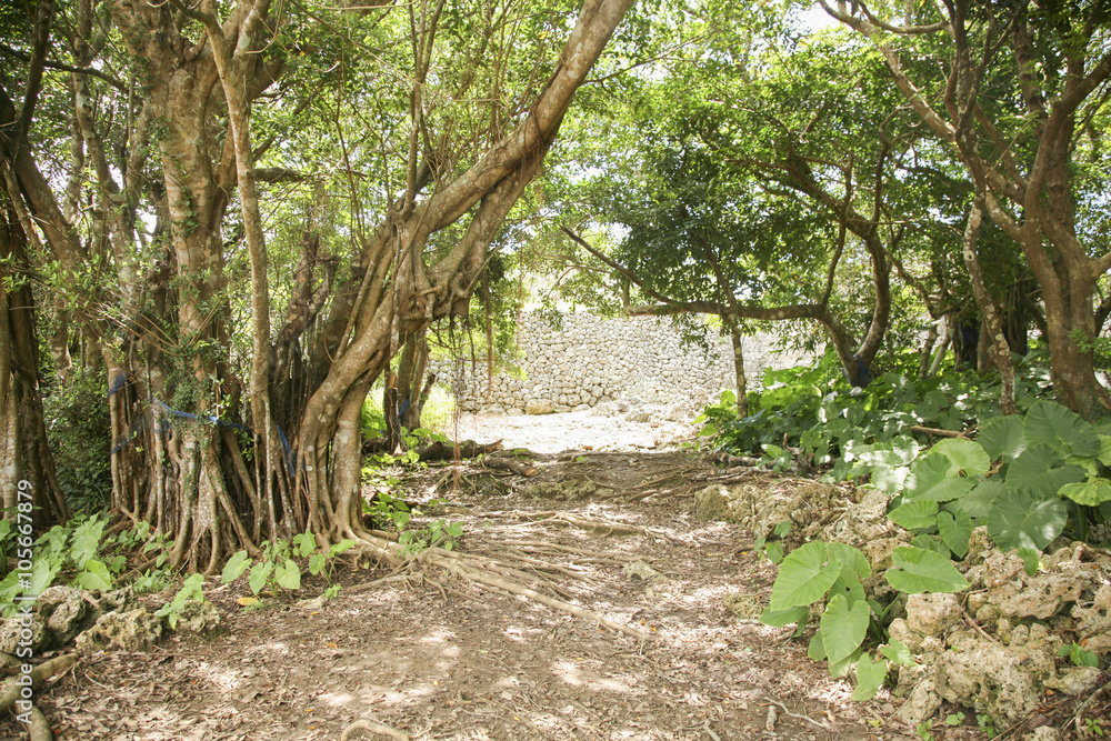 Itokazu gusuku, Itokazu castle ruins in Okinawa, Japan Itokazu gusuku, Itokazu castle ruins in Okinawa, Japan