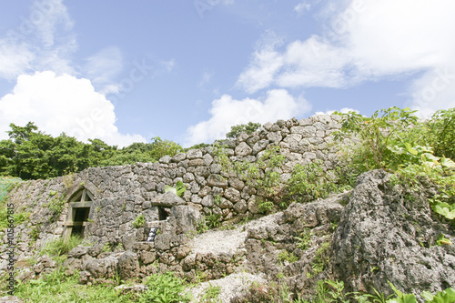 Chinen Castle Ruins, Gusuku in Okinawa, Japan.