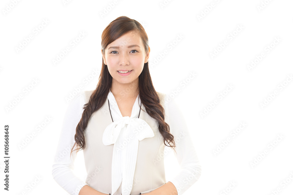 微笑むビジネスウーマン