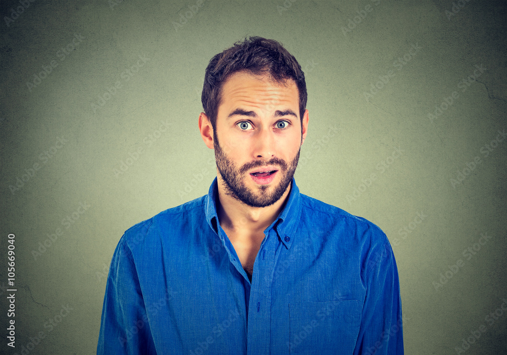 Fototapeta premium portrait of surprised man
