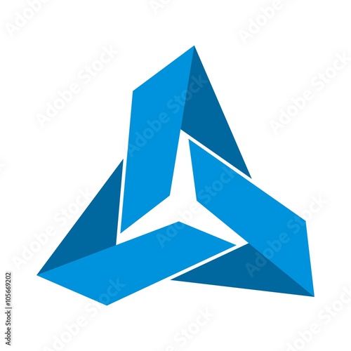 blue triangle