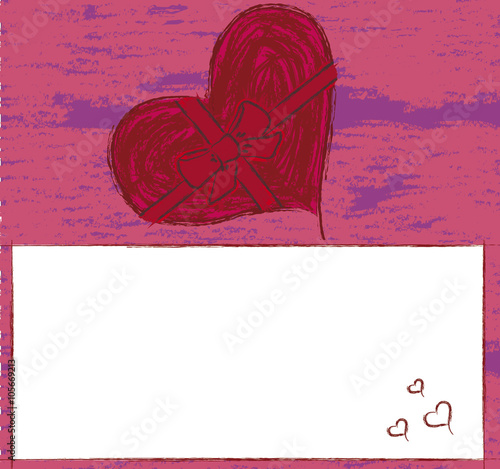 Grußkarte Valentinstag, Herzkarte, Muttartag