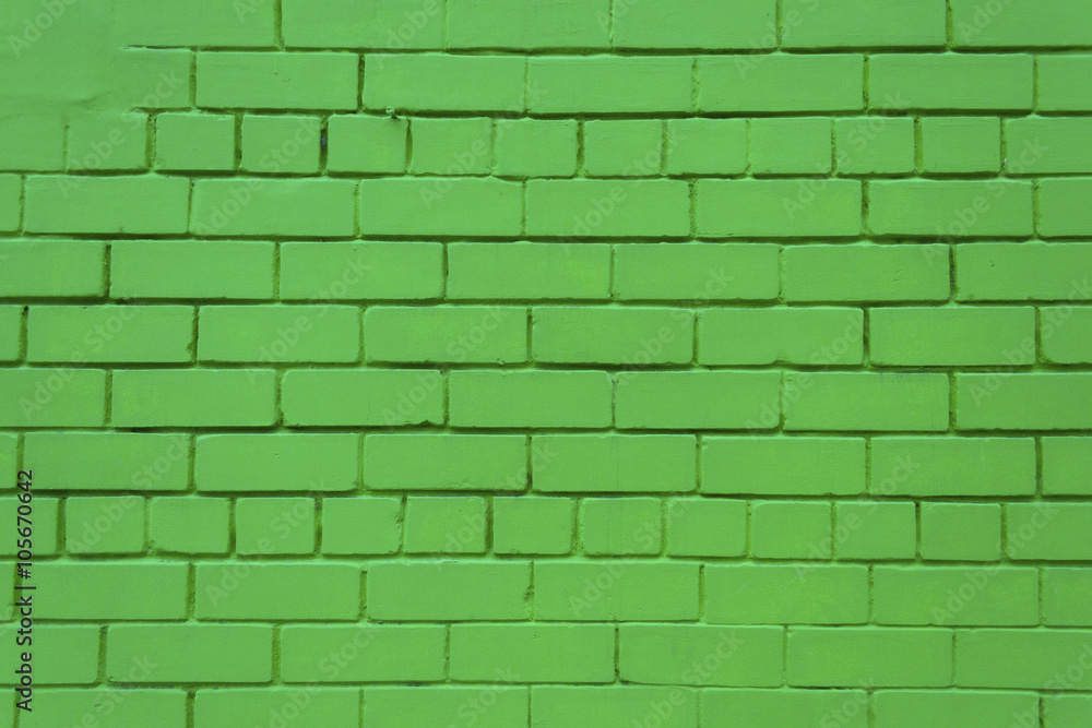 Fototapeta premium Grain green paint wall background or texture