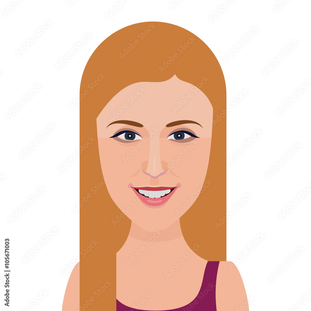 Flat vector character. Vector avatar with eyes. Vector portraits. flat icons. Characters for web Flat vector character. Vector avatar with eyes. Vector portraits. flat icons. Characters for web