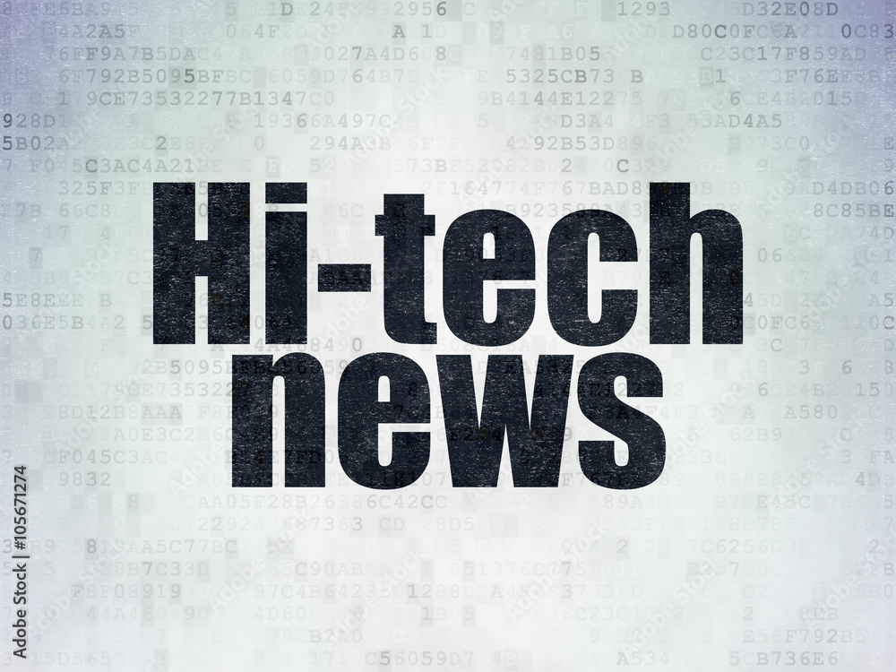 News concept: Hi-tech News on Digital Paper background News concept: Hi-tech News on Digital Paper background