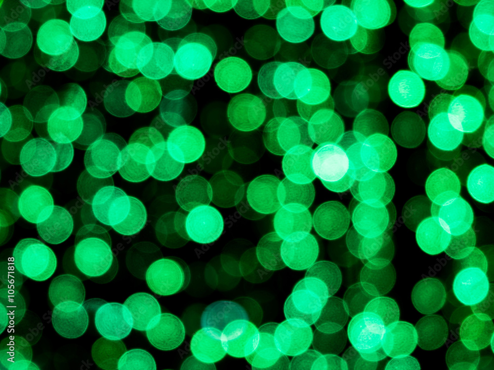 Abstract circular green bokeh background Abstract circular green bokeh background
