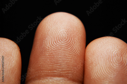 human finger and finger print 