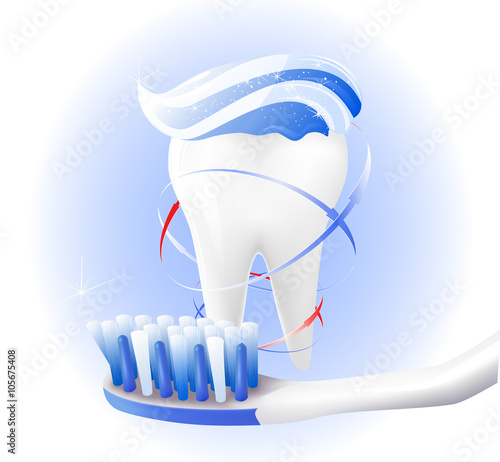 Tootbrush and toothpaste