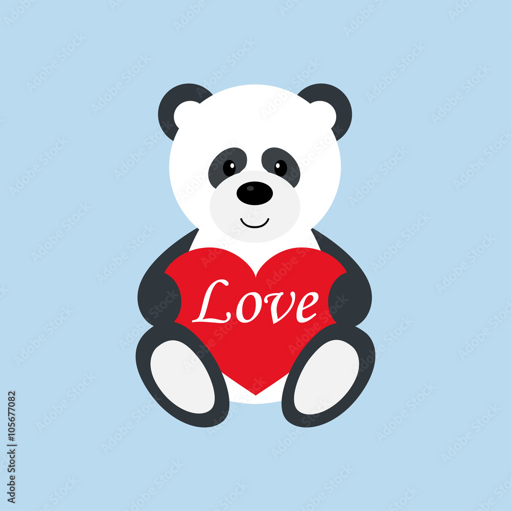 Fototapeta premium panda vector