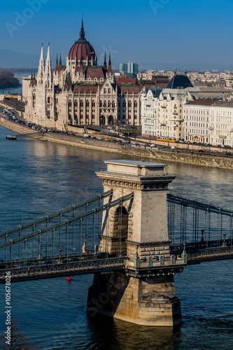 Obraz na plátně Ungarn, Budapest, Parlament