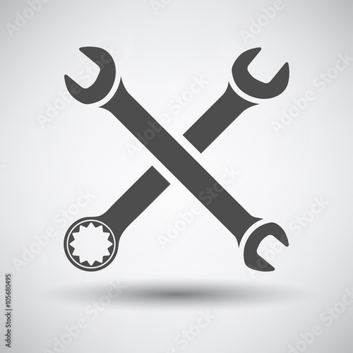 Fotografia Crossed wrench  icon