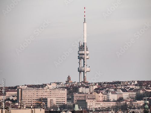 Zizkov television tower in Prague