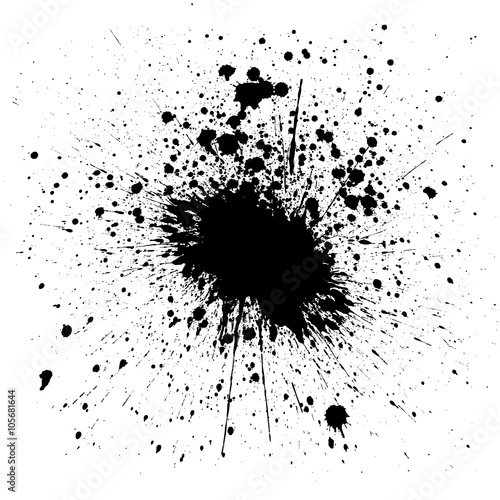 Black Ink Splatter Background. illustration vector design