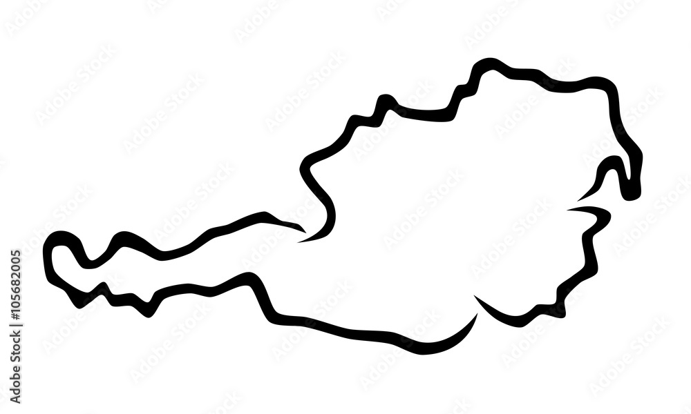 Karte Österreich - 1