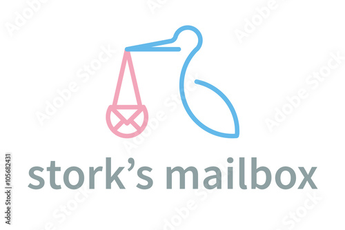 Stork's mailbox logo